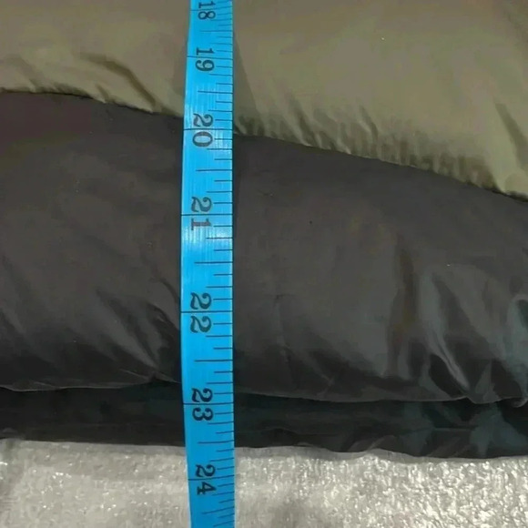 [S] Zara short puffer coat black orange green quilted color  blocking - Picture 11 of 12